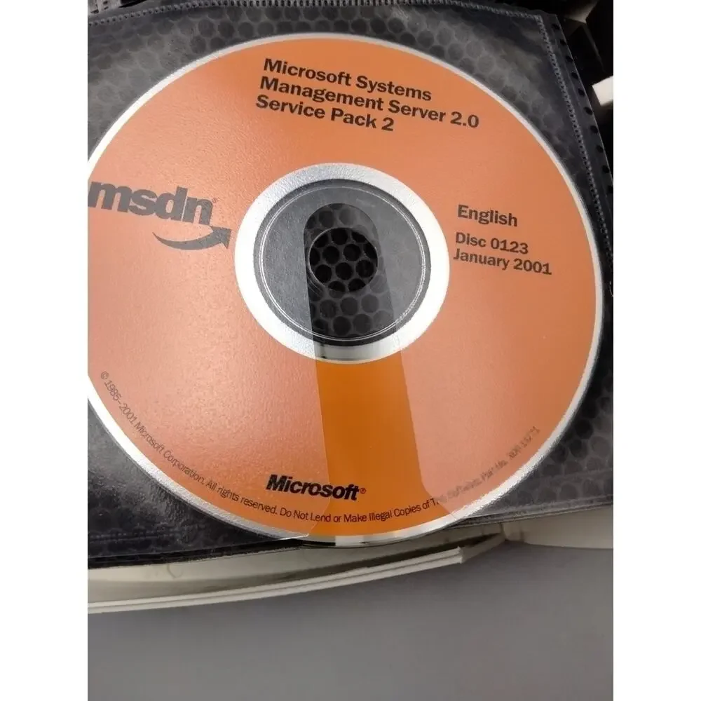 MSDN Software CD's Microsoft Windows 2000 server, Visual Studio Office Jan 2001